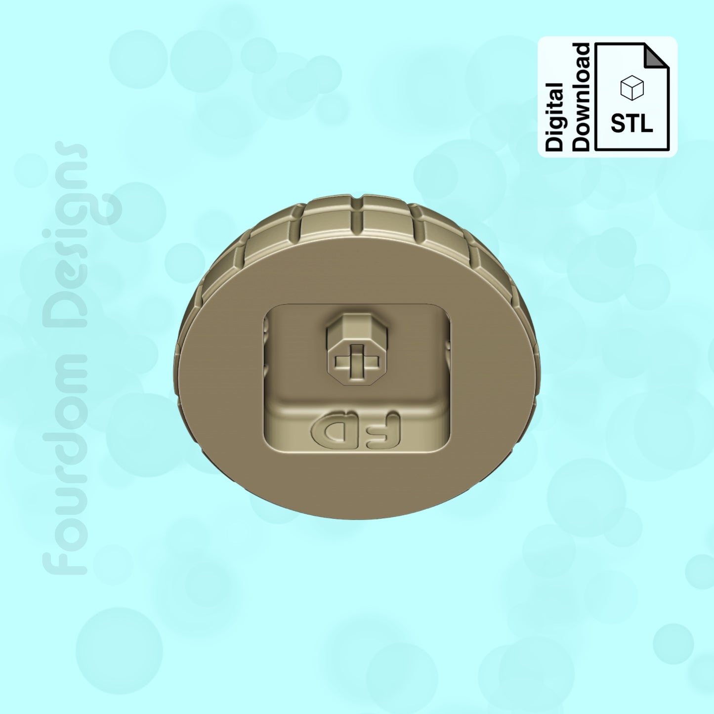 Disco Ball Fidget Clicker STL File for 3D Printing - Digital Download