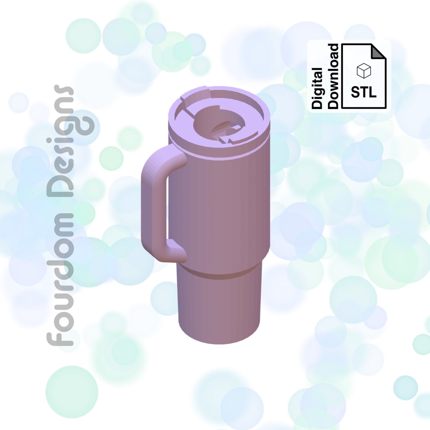 Adventure Tumbler Straw Topper Straw Buddy STL File for 3D Printing - Digital Download