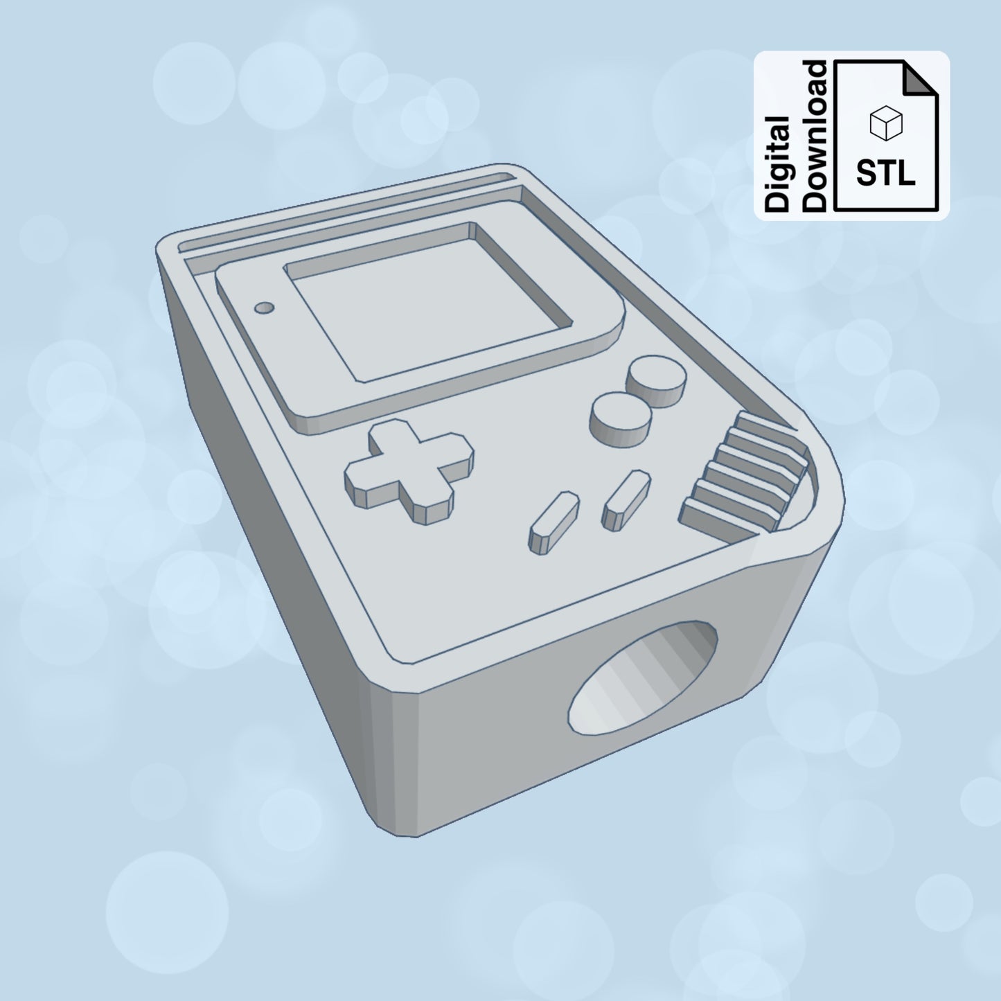 Gamer Straw Topper STL File for 3D Printing - Digital Download