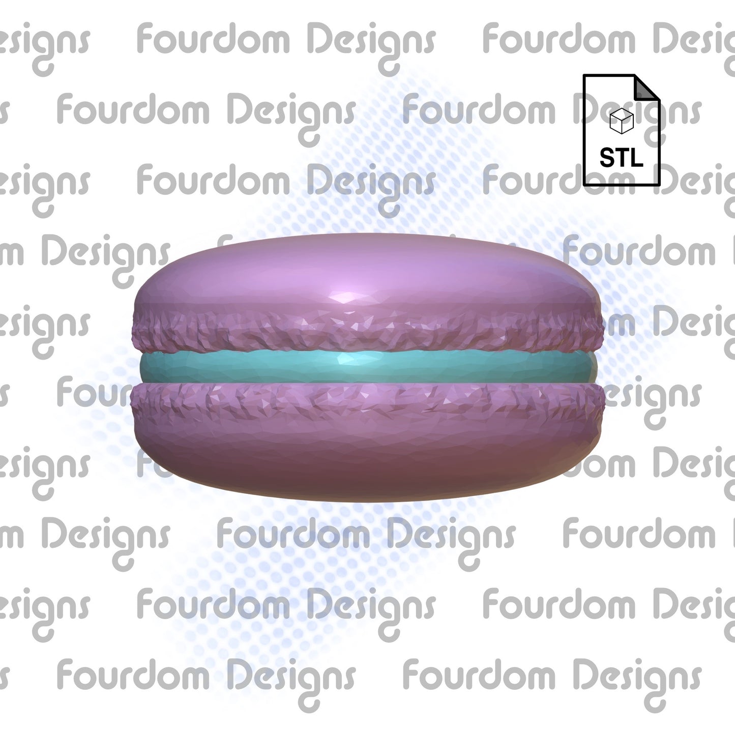 Macaron Container with Screw On Lid STL File for 3D Printing - Digital Download