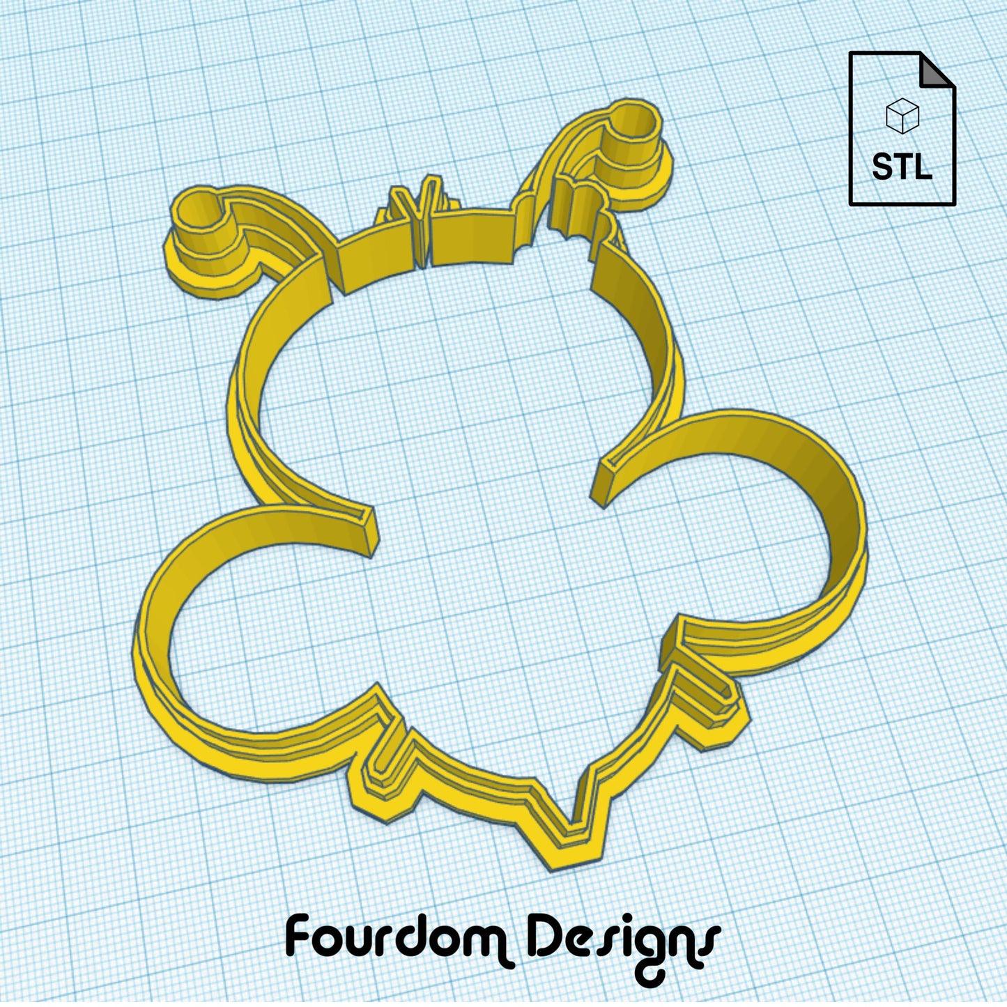 Bumblebee Digital Download STL File for Cookie Cutter Fondant Cutter Clay Cutter 3D Model for 3D Printing