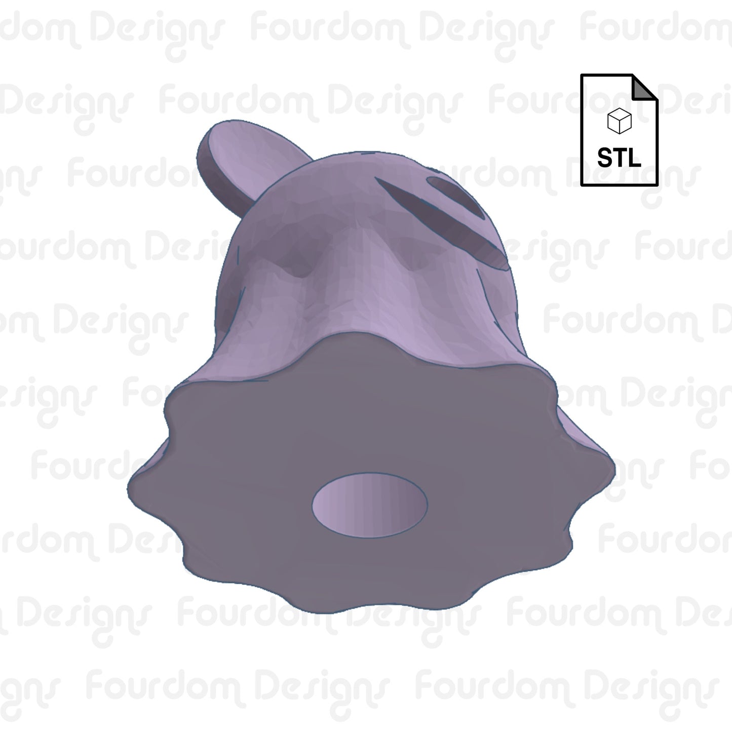 Happy Haunt Ghost Straw Topper Straw Buddy STL File for 3D Printing - Digital Download