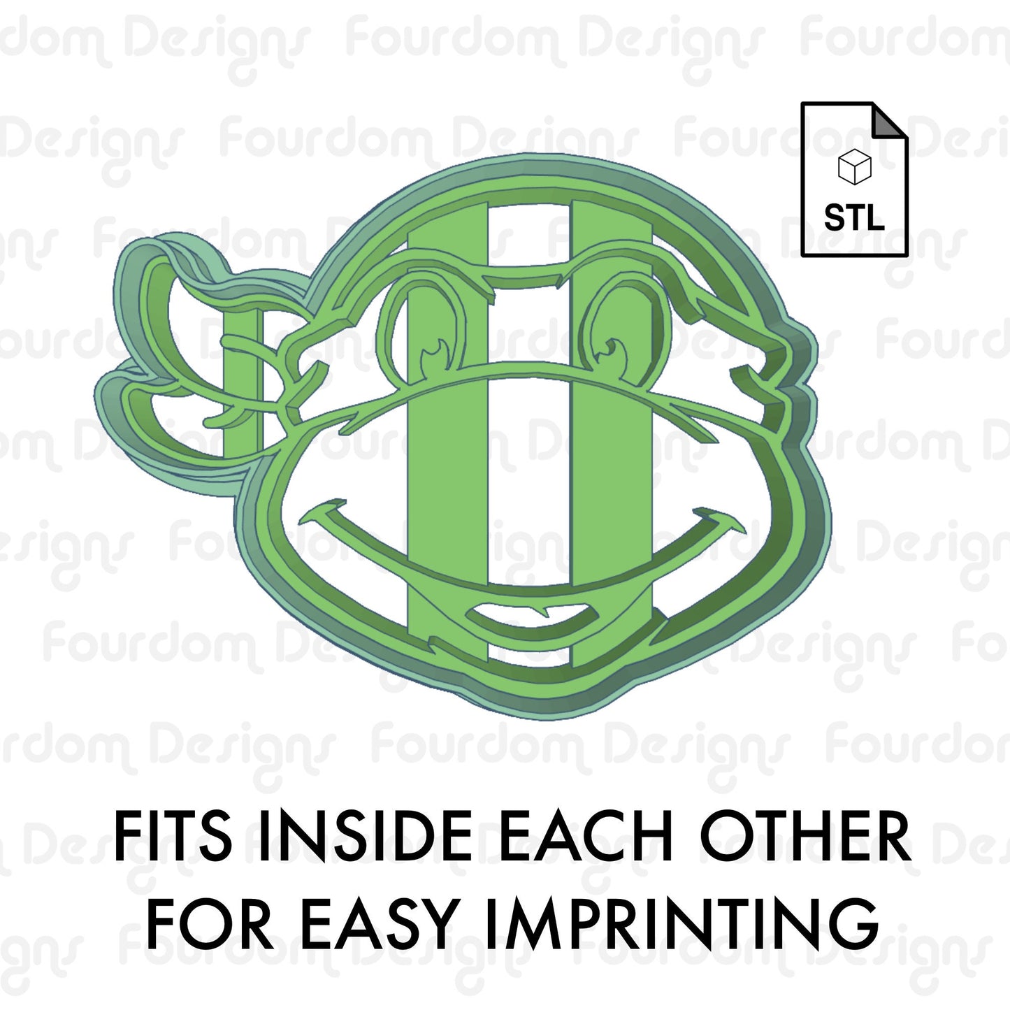 Turtle Digital Download STL File for Cookie Cutter Fondant Cutter Clay Cutter 3D Model for 3D Printing