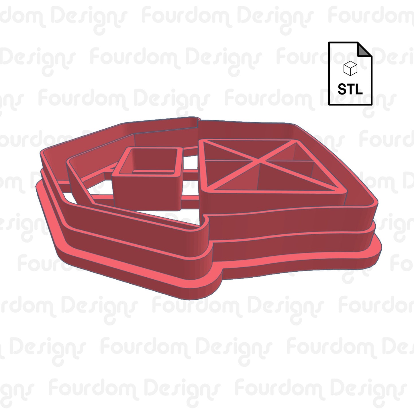 Barn Digital Download STL File for Cookie Cutter Fondant Cutter Clay Cutter 3D Model for 3D Printing