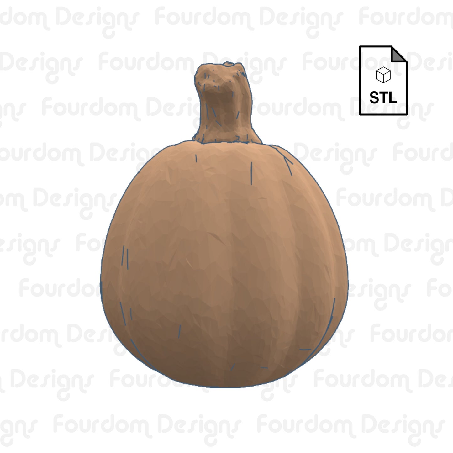 Pumpkin Straw Topper Straw Buddy STL File for 3D Printing - Digital Download