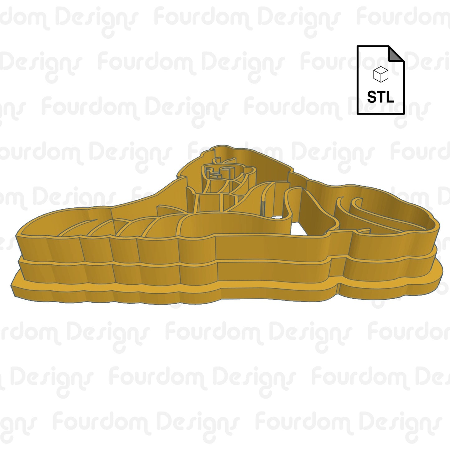 Egyptian Sphinx Digital Download STL File for Cookie Cutter Fondant Cutter Clay Cutter 3D Model for 3D Printing