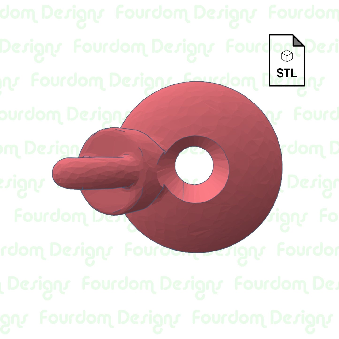 Christmas Ornament Straw Topper Straw Buddy STL File for 3D Printing - Digital Download