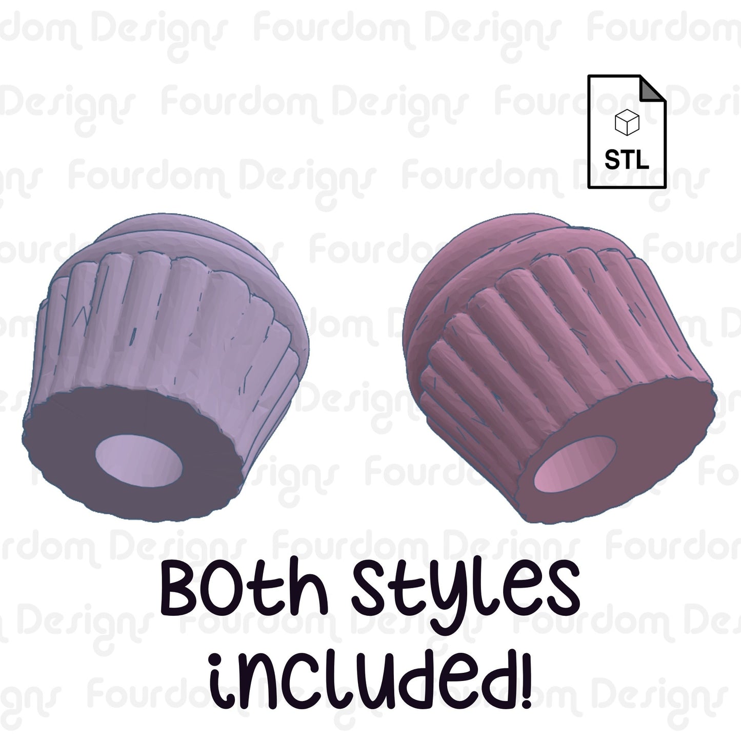 Cupcake Straw Topper Straw Buddy STL File for 3D Printing - Digital Download