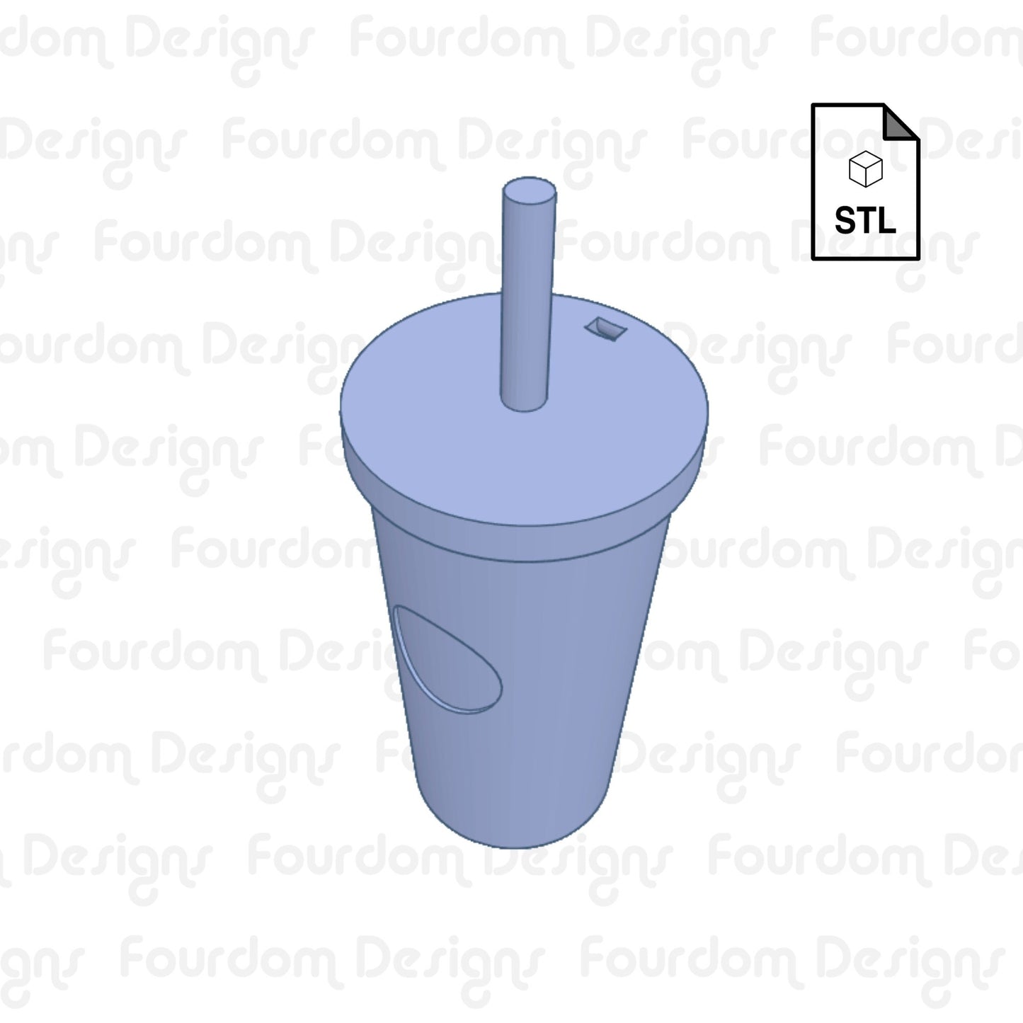 Coffee Tumbler Keychain STL File for 3D Printing - Digital Download