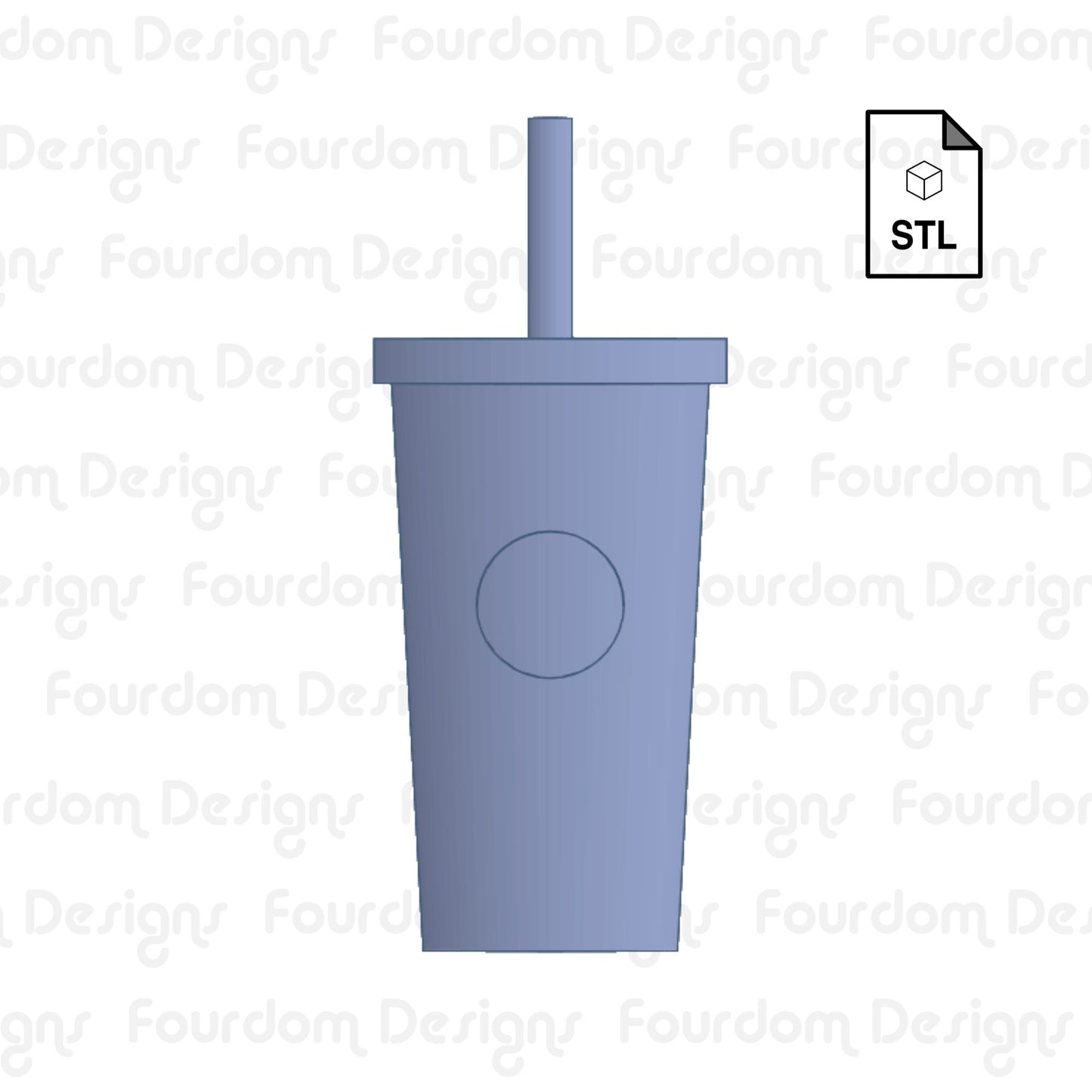Coffee Tumbler Keychain STL File for 3D Printing - Digital Download