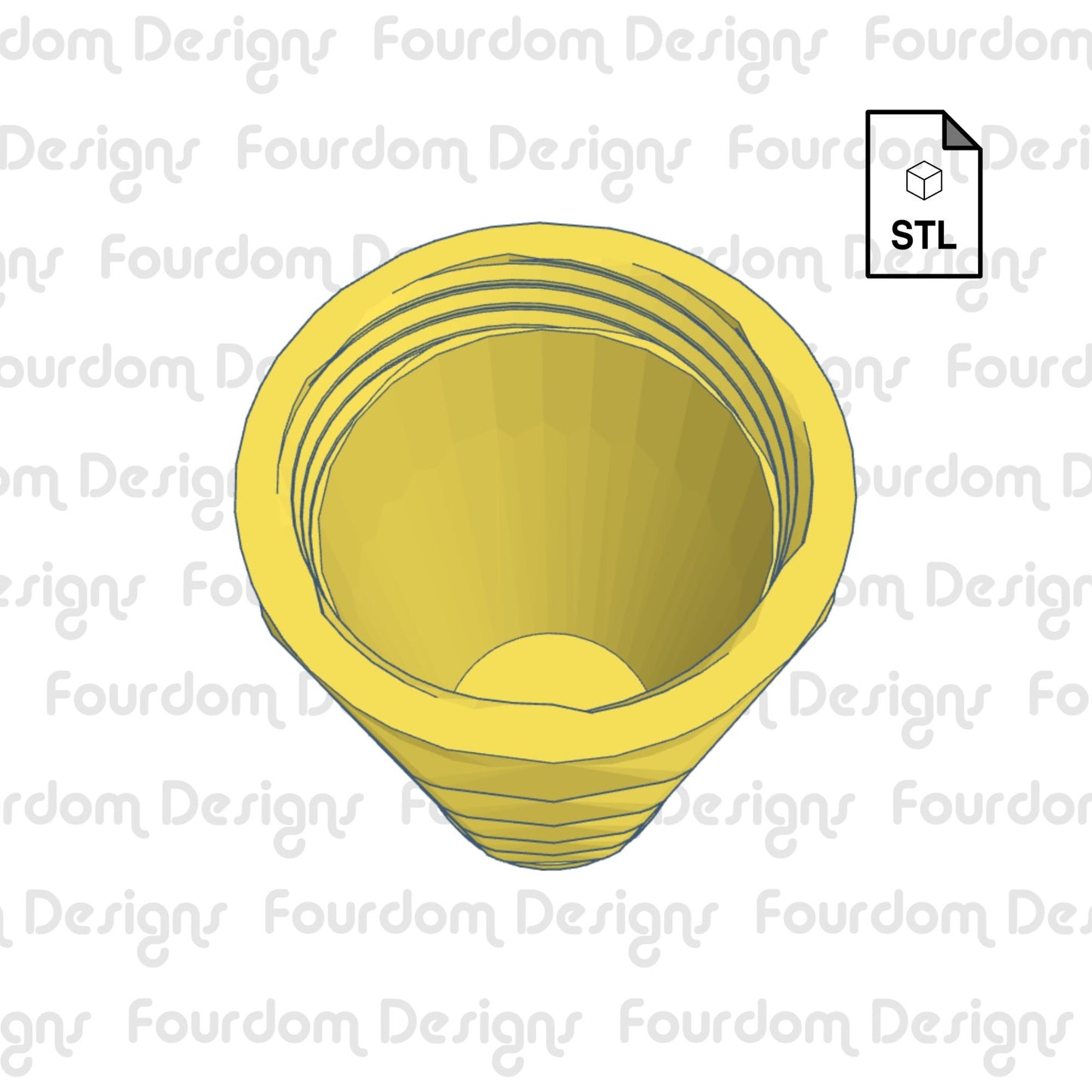 Pineapple Tumbler Keychain with Removable Screw Top Pill Box STL File for 3D Printing - Digital Download