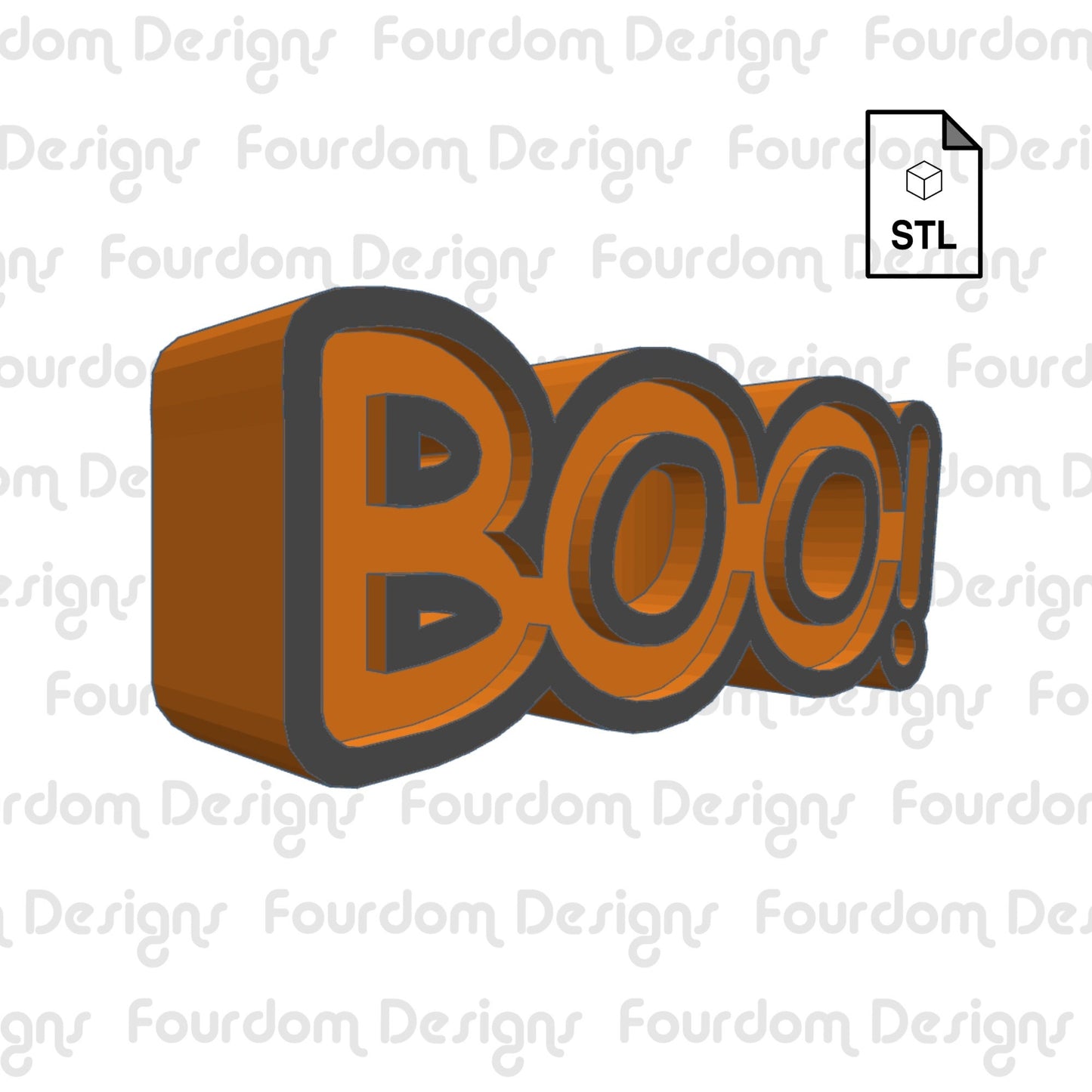 Boo! Straw Topper Straw Buddy STL File for 3D Printing - Digital Download