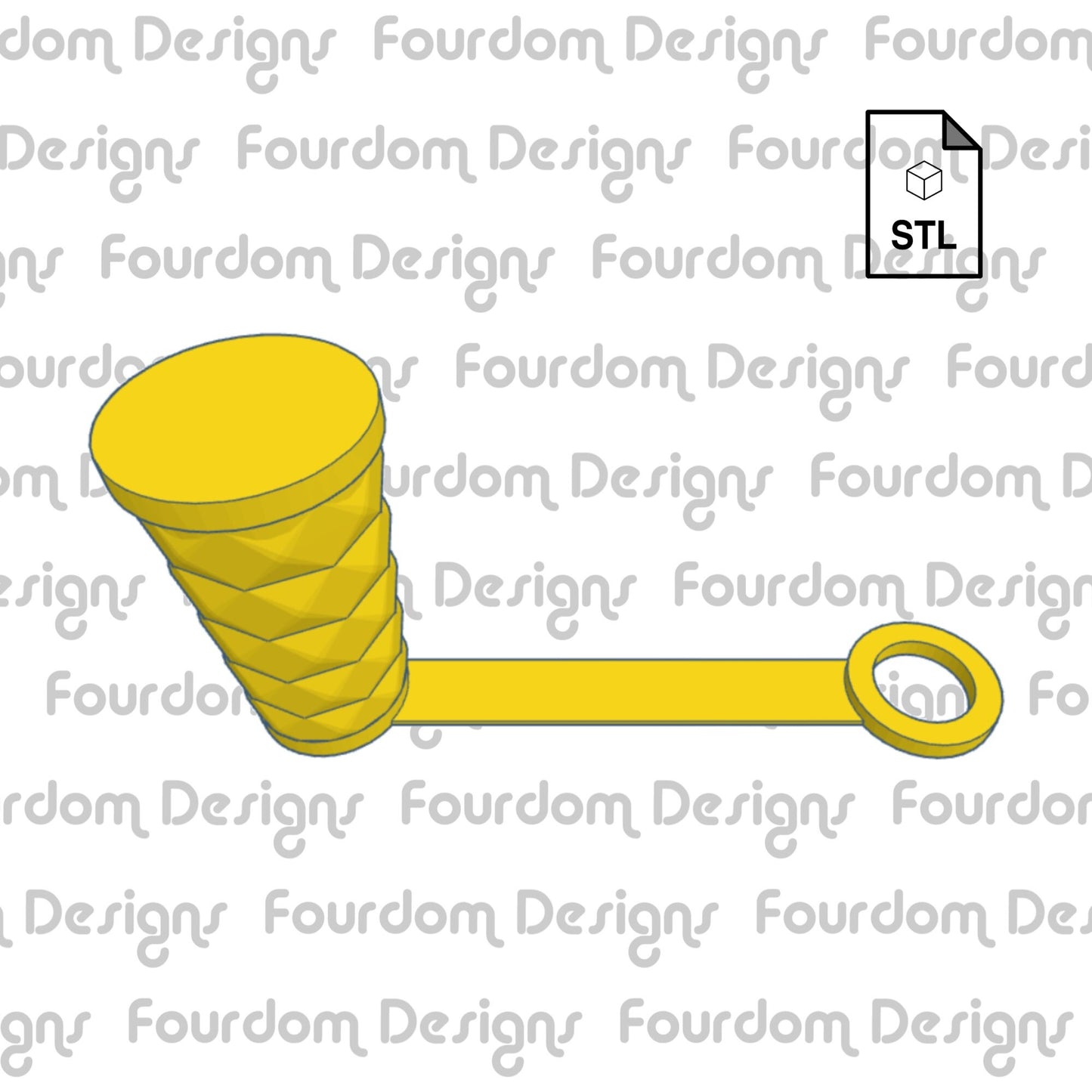Pineapple Tumbler Straw Cap STL File for 3D Printing - Digital Download