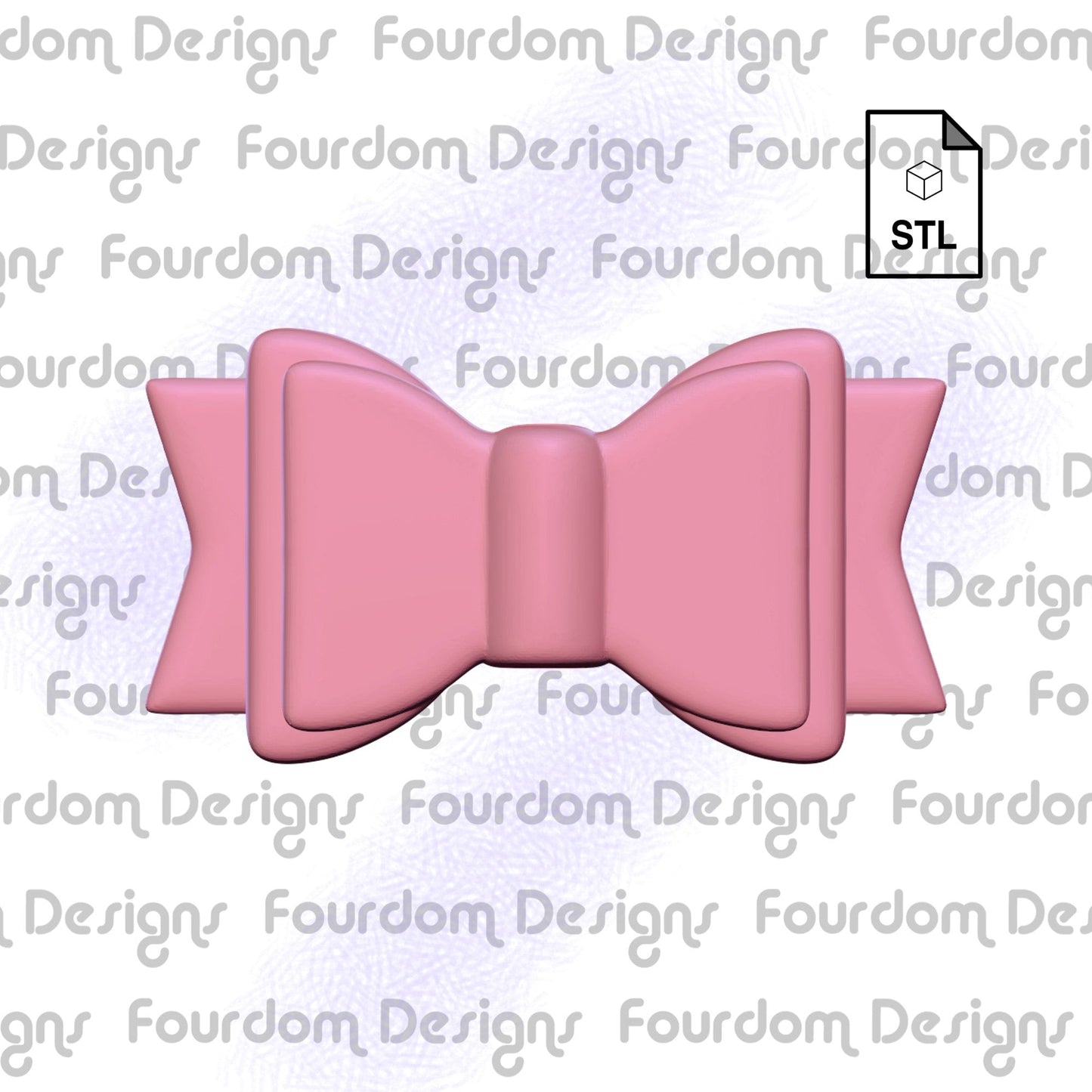 Bow Straw Topper STL File for 3D Printing - Digital Download
