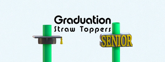 Graduation Straw Toppers