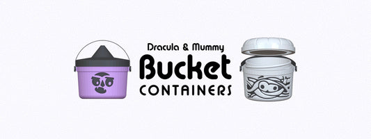 Dracula & Mummy Bucket Containers