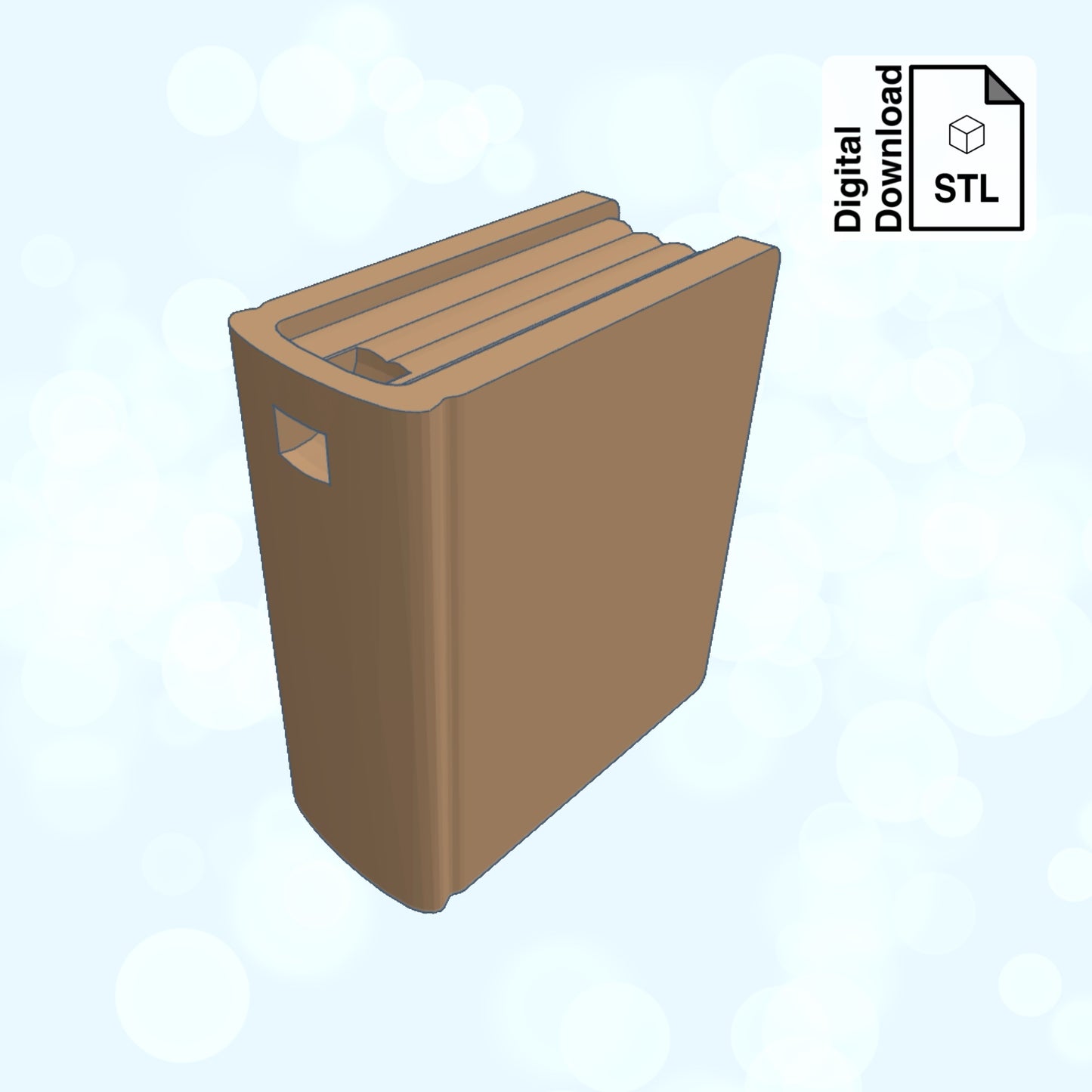 Book Keychain STL File for 3D Printing - Digital Download