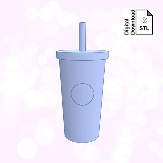 Coffee Tumbler Keychain STL File for 3D Printing - Digital Download