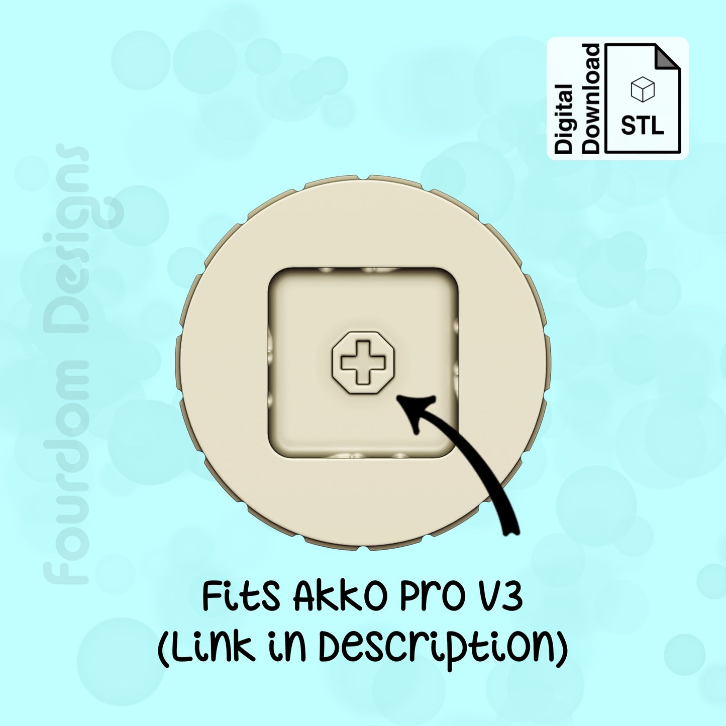 Disco Ball Fidget Clicker STL File for 3D Printing - Digital Download