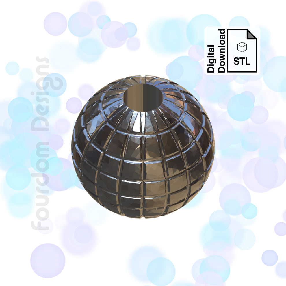 Disco Ball Straw Topper Straw Buddy STL File for 3D Printing - Digital ...