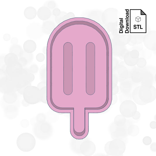 Popsicle Shaker and Resin STL File for 3D Printing for Resin Mold - Digital Download