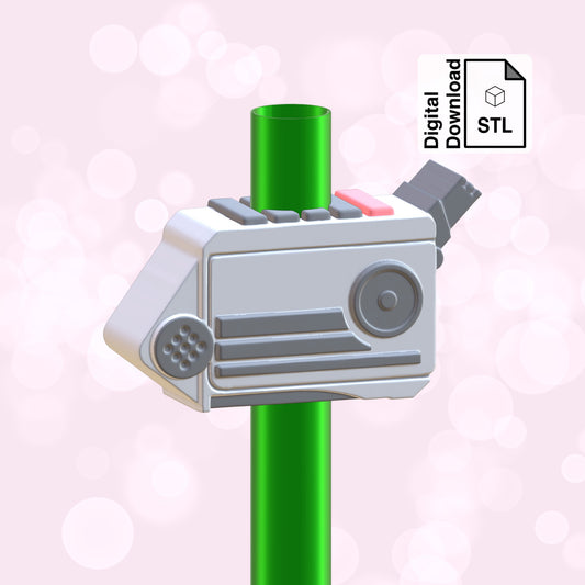 Recorder Straw Topper STL File for 3D Printing - Digital Download