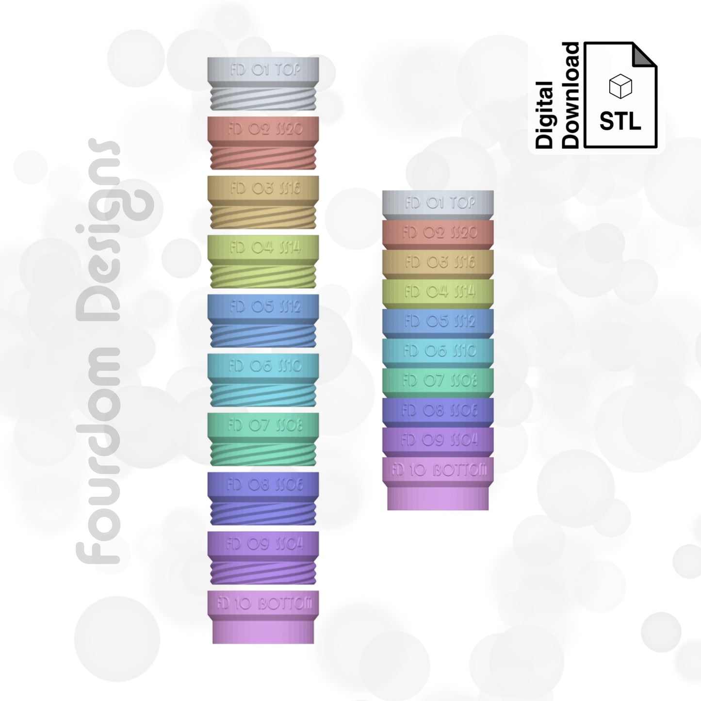 Rhinestone Sorter STL File for 3D Printing - Digital Download