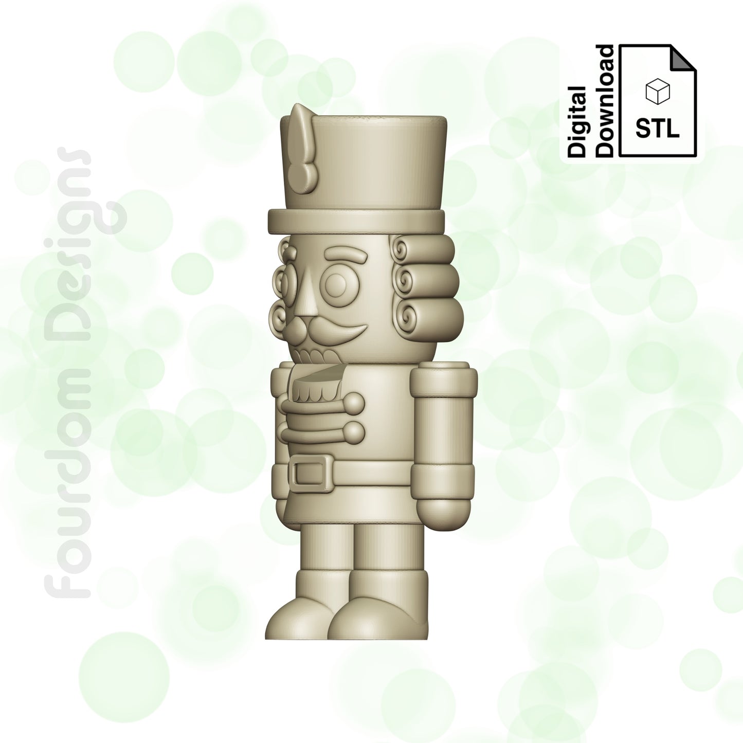 Nut Cracker STL File for 3D Printing 3MF File Flexi Print In Place Articulating Wigglet - Digital Download
