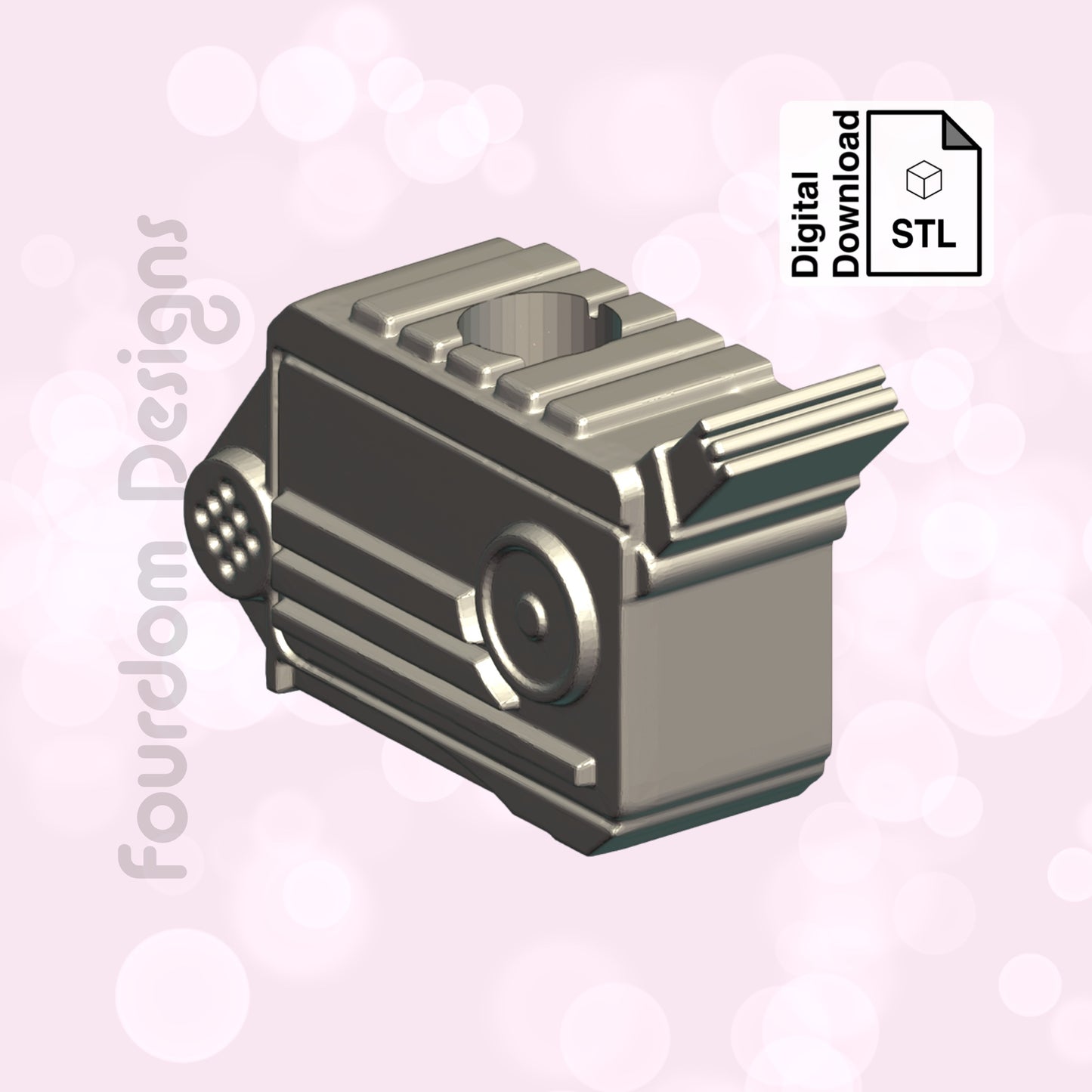 Recorder Straw Topper STL File for 3D Printing - Digital Download