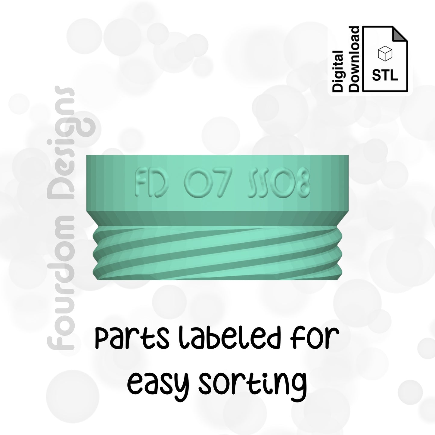 Rhinestone Sorter STL File for 3D Printing - Digital Download