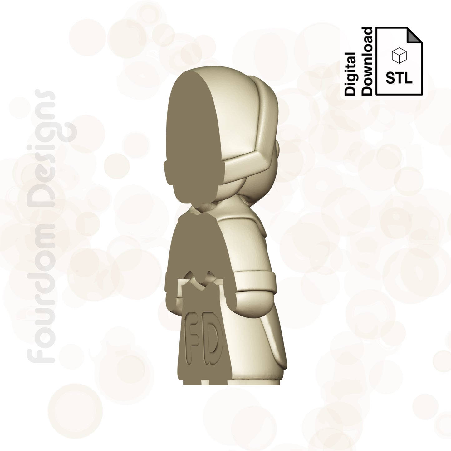 Pilgrim Girl STL File for 3D Printing 3MF File Flexi Print In Place Articulating Wigglet - Digital Download