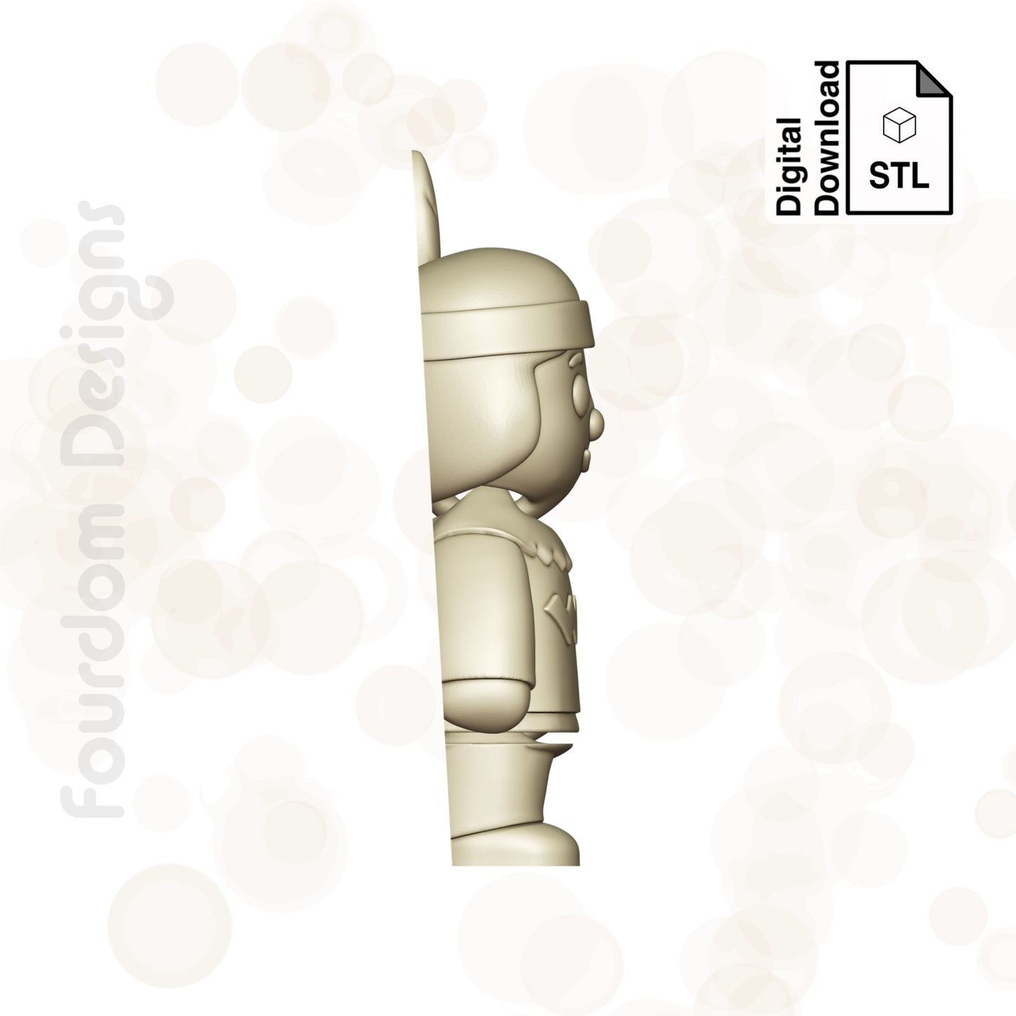 Native American STL File for 3D Printing 3MF File Flexi Print In Place Articulating Wigglet - Digital Download