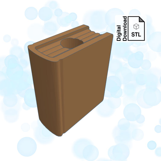 Book Straw Topper Straw Buddy STL File for 3D Printing - Digital Download