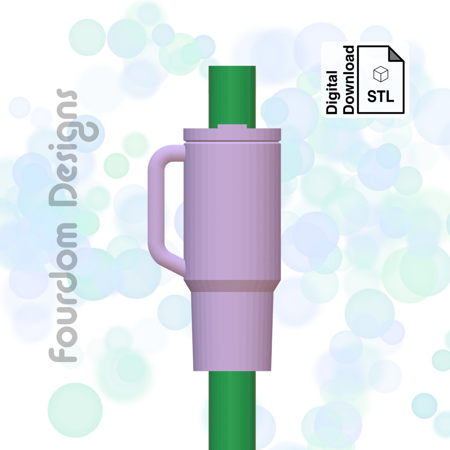 Adventure Tumbler Straw Topper Straw Buddy STL File for 3D Printing - Digital Download