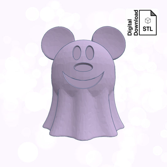 Happy Haunt Ghost Straw Topper Straw Buddy STL File for 3D Printing - Digital Download