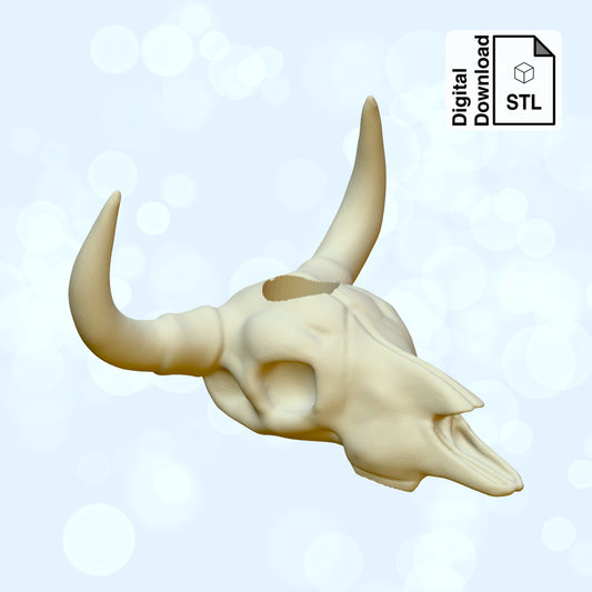 Longhorn Straw Topper STL File for 3D Printing - Digital Download