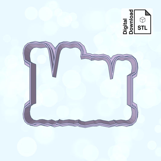 MOM Digital Download STL File for Cookie Cutter Fondant Cutter Clay Cutter 3D Model for 3D Printing