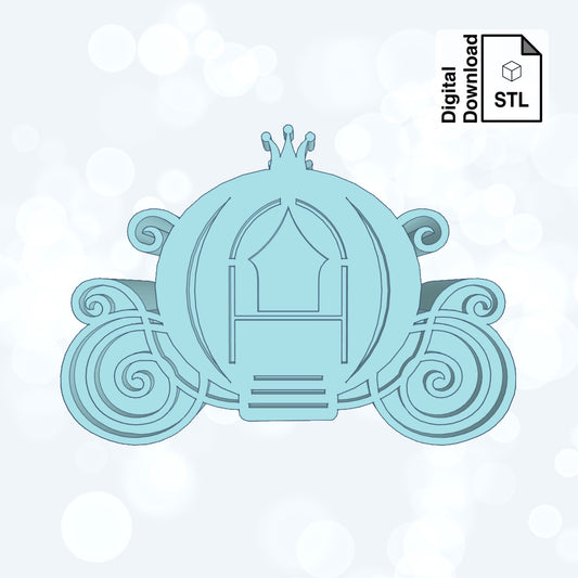 Carriage Straw Topper STL File for 3D Printing - Digital Download