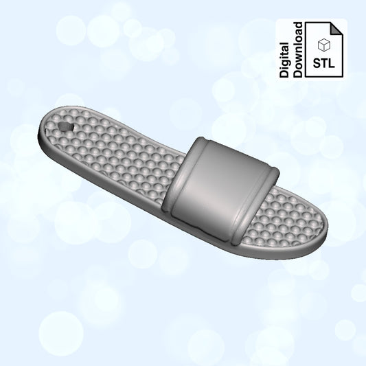 Sandal Flip Flop Keychain STL File for 3D Printing - Digital Download