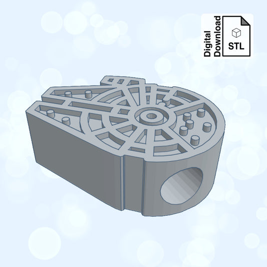 Spaceship Straw Topper STL File for 3D Printing - Digital Download