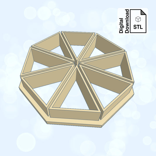Triangle Fondant Cutter Digital Download STL File for Cookie Cutter Fondant Cutter Clay Cutter 3D Model for 3D Printing