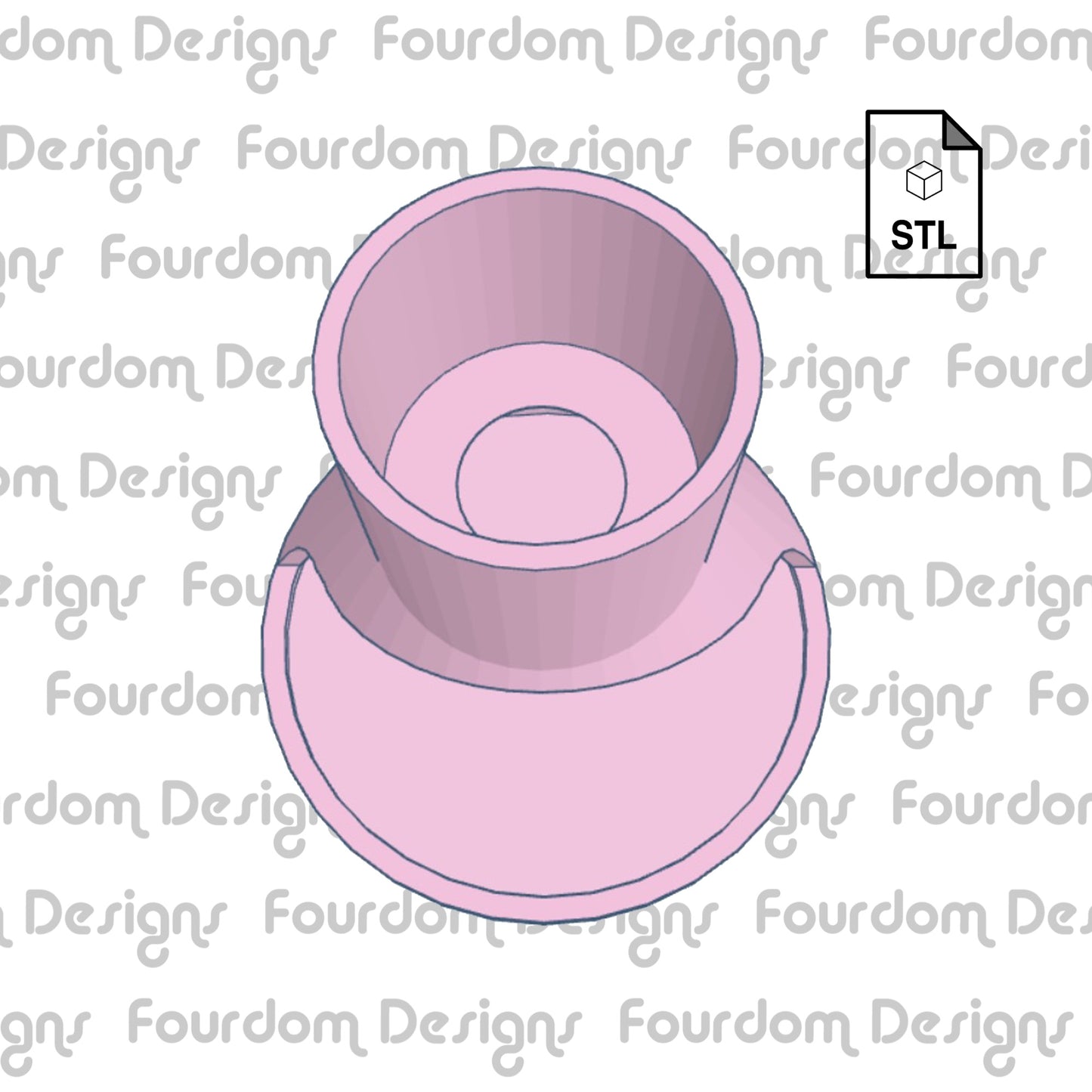 Glue Holder STL File for 3D Printing - Digital Download