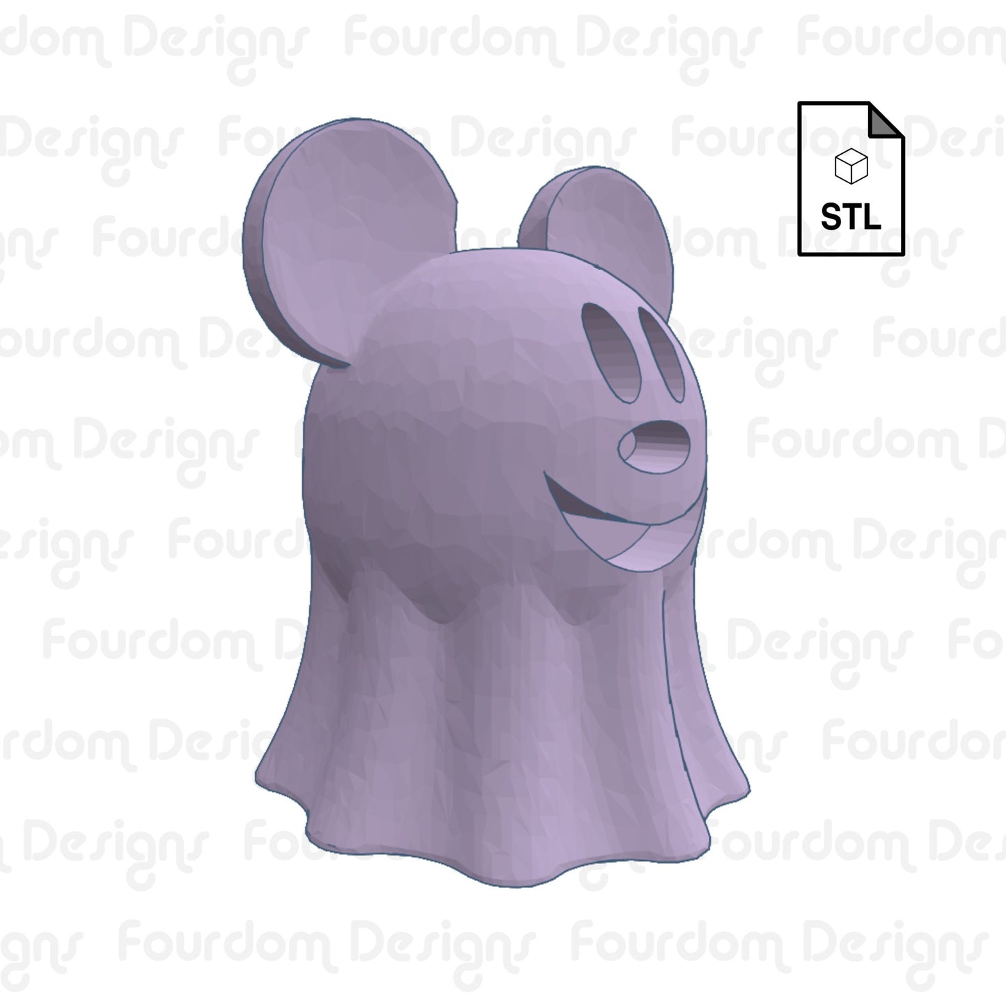 Happy Haunt Ghost Straw Topper Straw Buddy STL File for 3D Printing - Digital Download