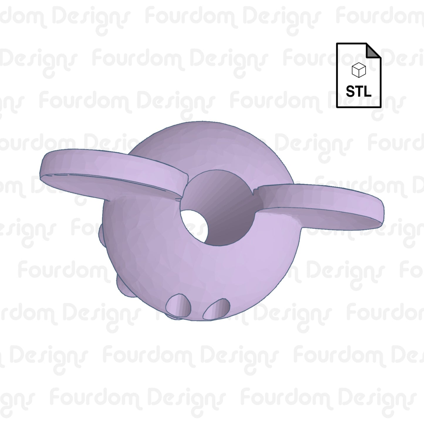 Happy Haunt Ghost Straw Topper Straw Buddy STL File for 3D Printing - Digital Download