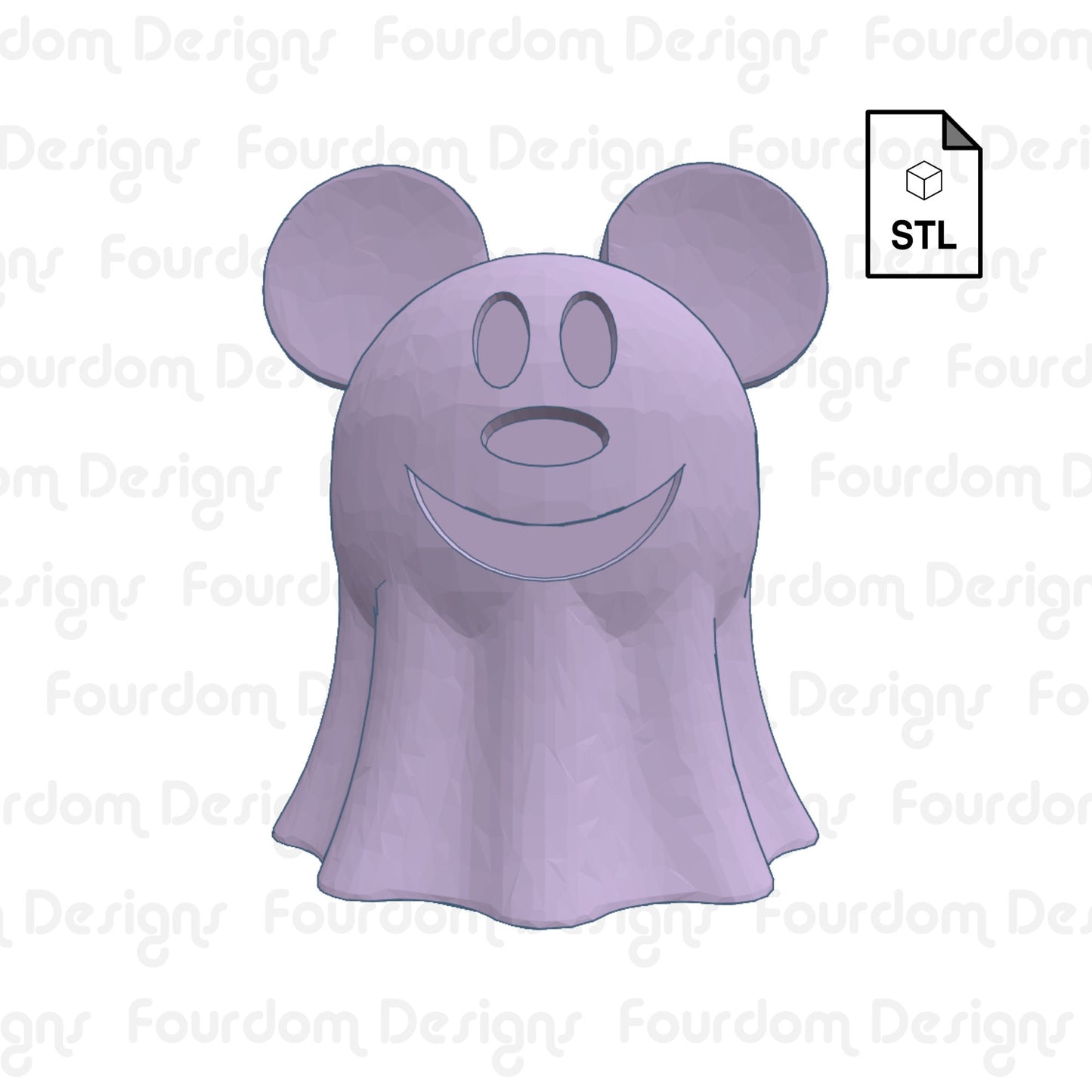 Happy Haunt Ghost Straw Topper Straw Buddy STL File for 3D Printing - Digital Download