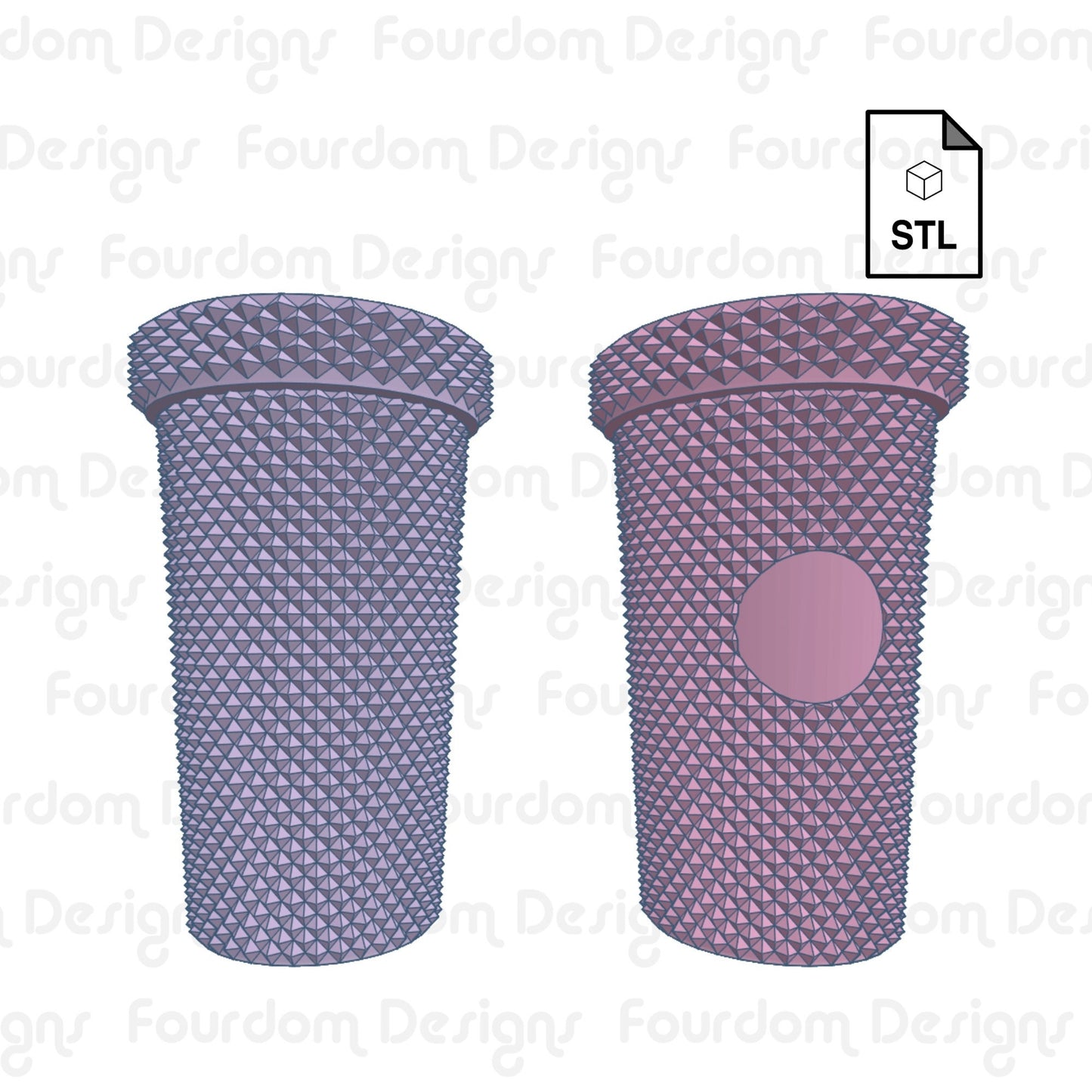 Studded Tumbler Straw Topper Straw Buddy STL File for 3D Printing - Digital Download