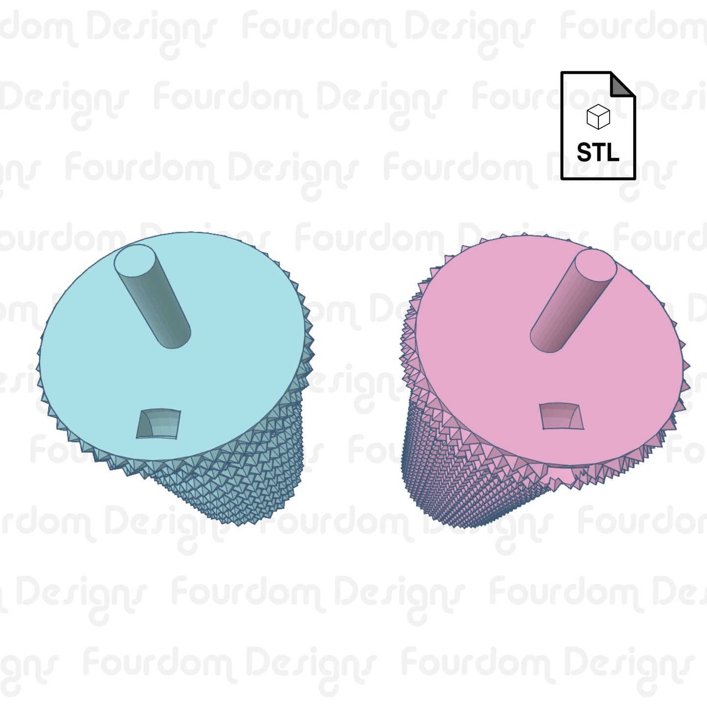 Studded Tumbler Keychain STL File for 3D Printing - Digital Download