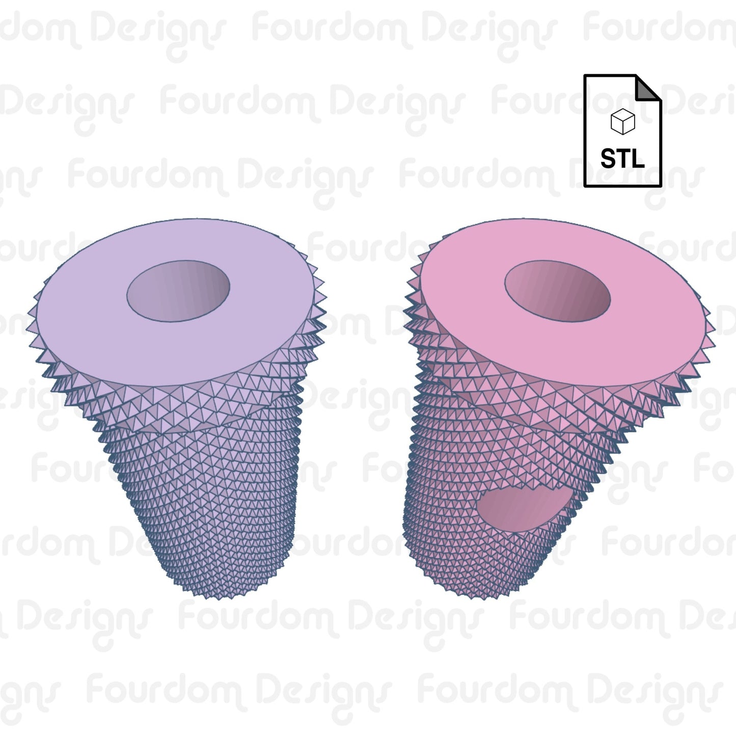 Studded Tumbler Straw Topper Straw Buddy STL File for 3D Printing - Digital Download