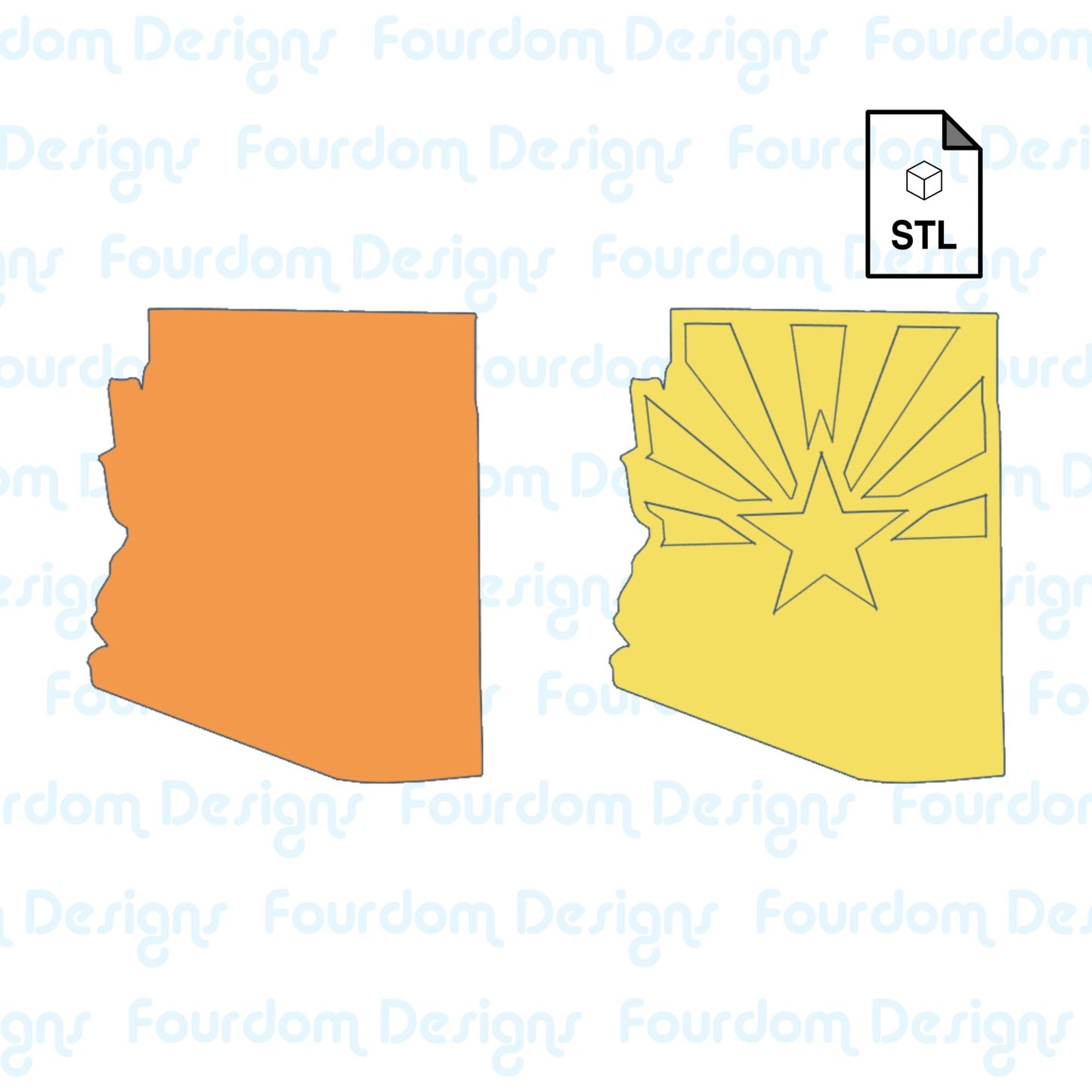 Arizona Straw Topper Straw Buddy STL File for 3D Printing - Digital Download