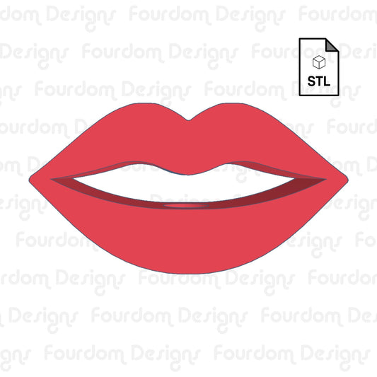Lips Straw Topper Straw Buddy STL File for 3D Printing - Digital Download